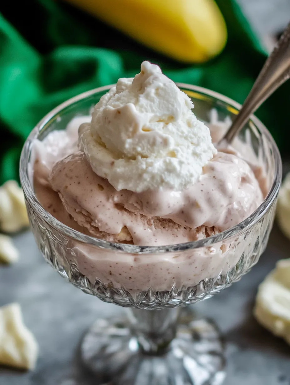 A glass of cottage cheese ice cream.
