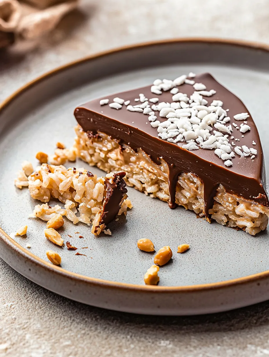 A slice of peanut butter rice cake.