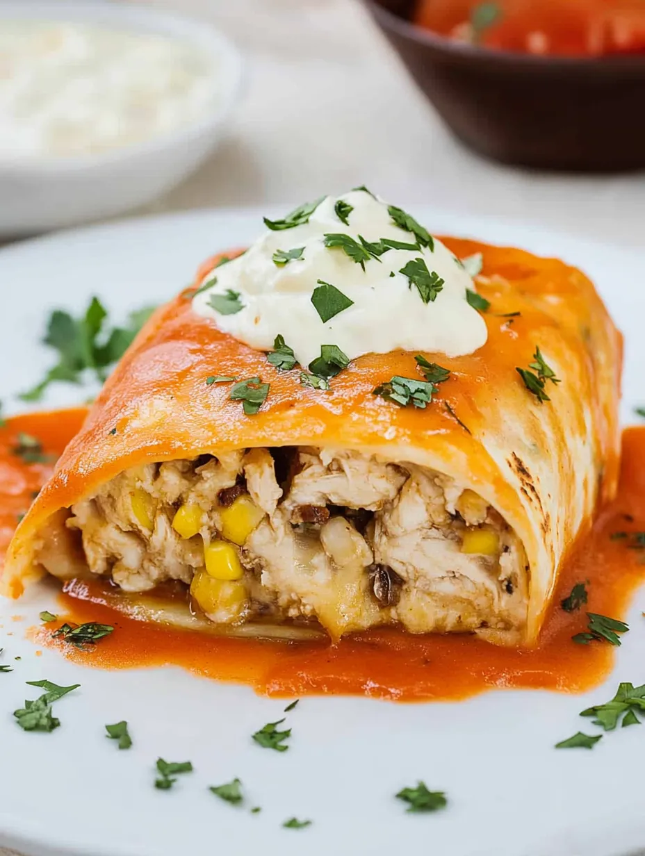 A burrito with white cheese and green peppers.