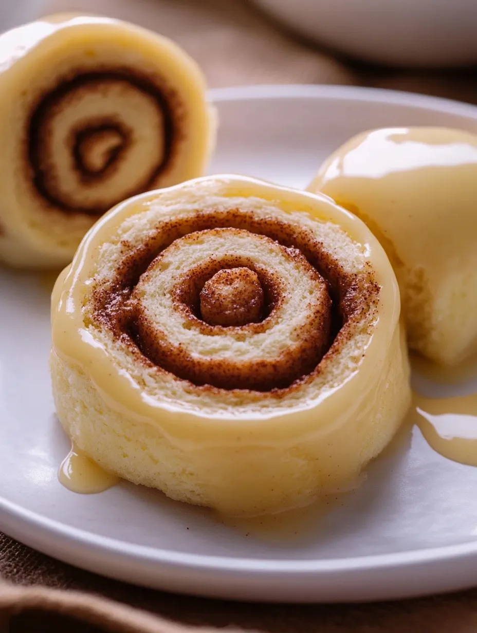 A cinnamon roll in a mug.
