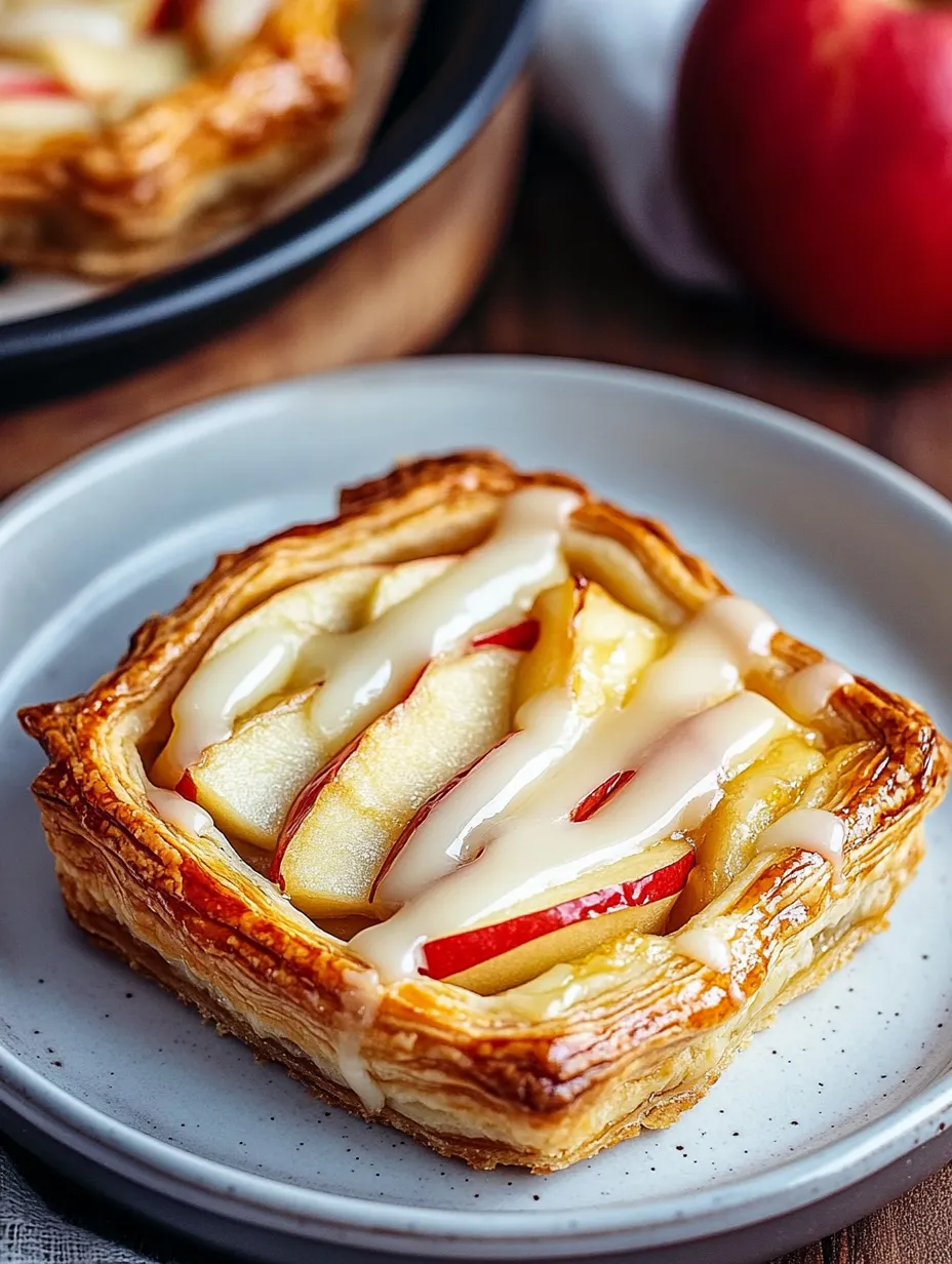 A small pastry with apple filling.