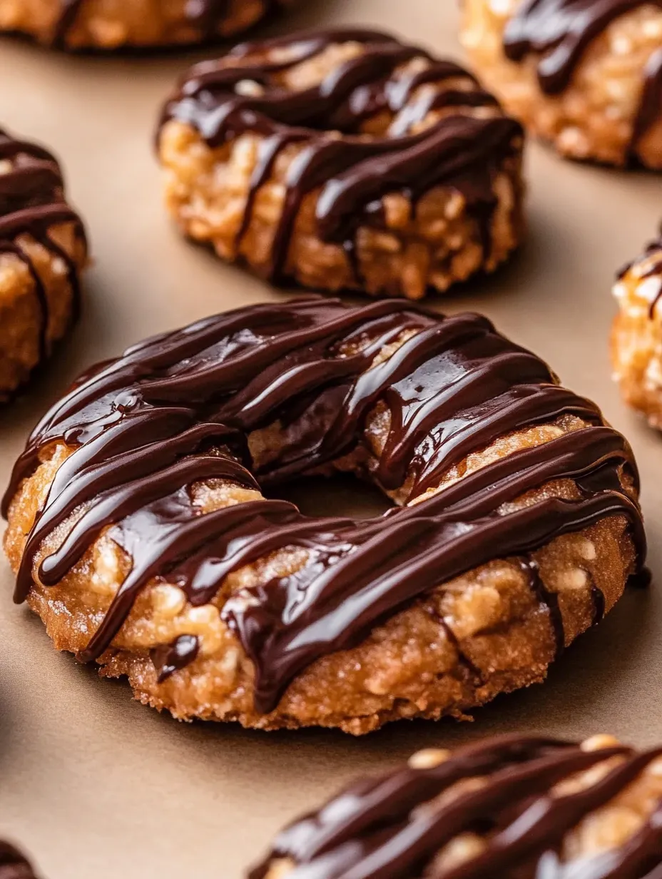 A chocolate covered doughnut with chocolate drizzled on top.