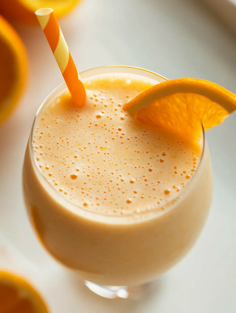 A glass of orange juice with a straw in it.