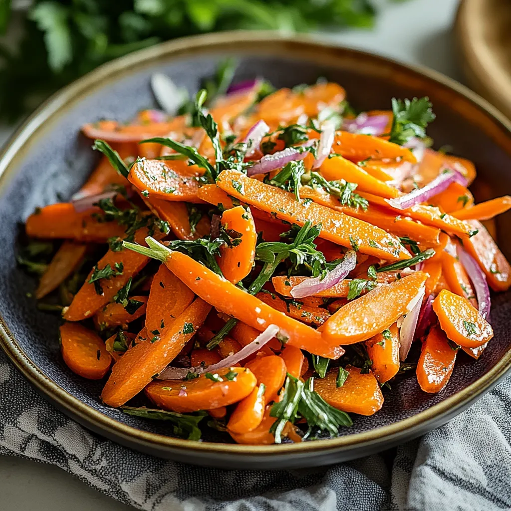 A bowl of carrots with greens and onions.
