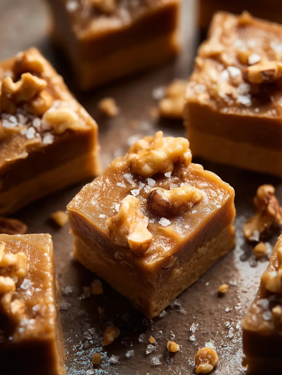 A close up of a piece of healthy maple fudge.