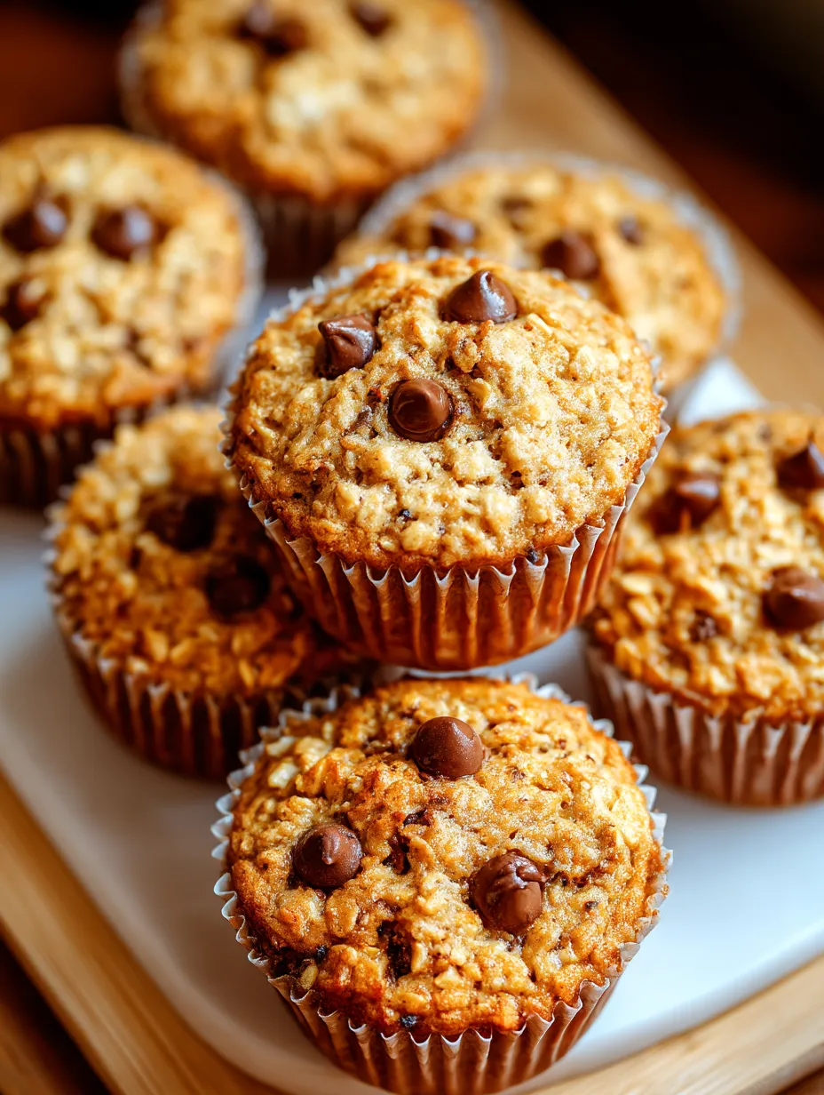 A plate of muffins with chocolate chips.