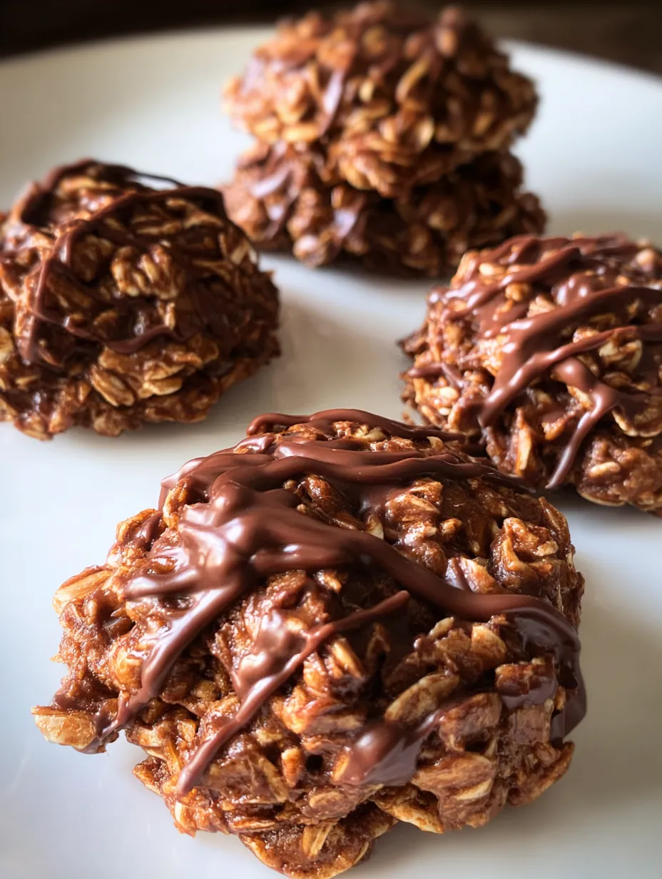 Chocolate covered oatmeal cookies.