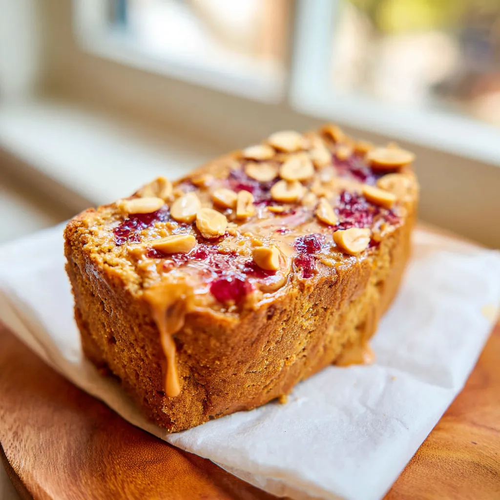A slice of peanut butter bread.