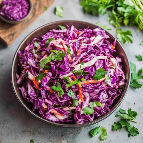 A bowl of coleslaw with red cabbage and carrots.