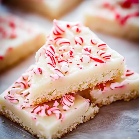 A close up of a peppermint frosted sugar cookie bar.