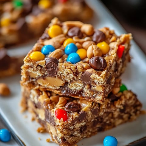A plate of chocolate and peanut butter bars.