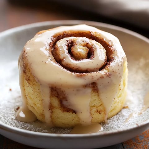 A cinnamon roll in a mug.